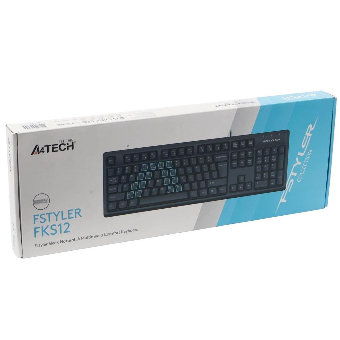 Клавіатура A4Tech Fstyler FKS12 (Black) (FKS12 (Black))