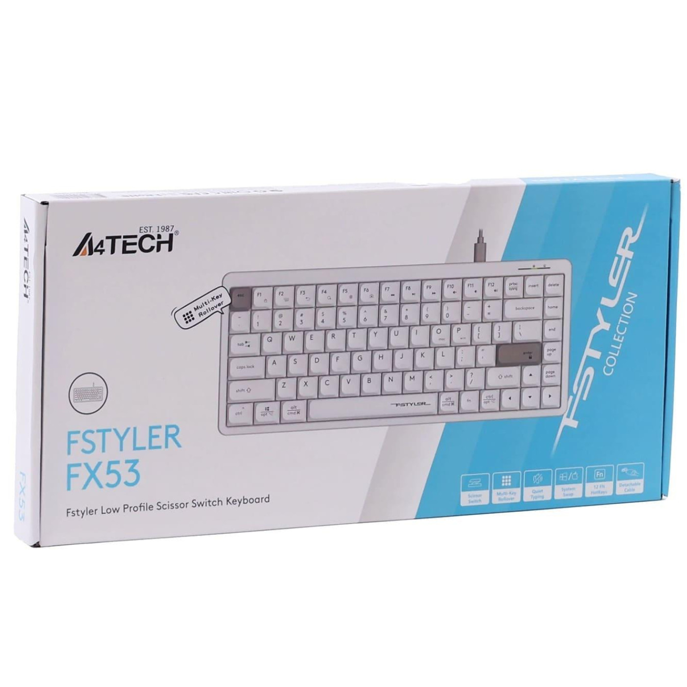 Клавіатура A4Tech A4-Tech Fstyler FX53 (White) (FX53 (White))