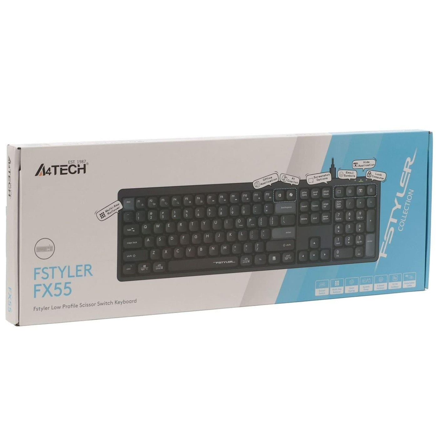 Клавіатура A4Tech A4-Tech Fstyler FX55 (Black) (FX55 (Black))