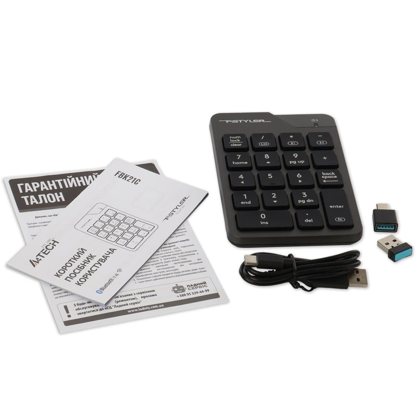 Клавіатура A4Tech A4-Tech FBK21C (Smoky Grey) (FBK21C (Smoky Grey))