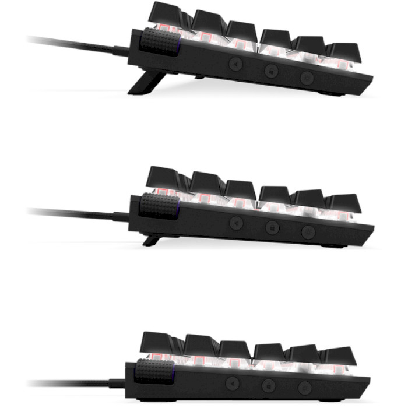 Клавіатура NZXT Function MiniTKL RGB Gateron Linear Red Switches ENG USB Matte Black (KB-175US-BR)