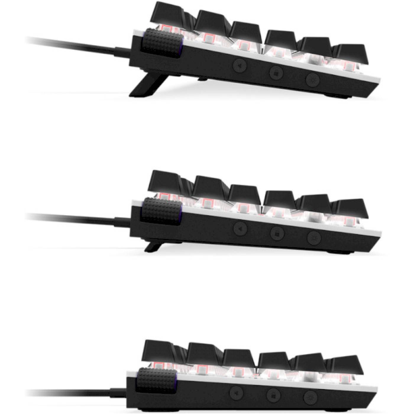 Клавіатура NZXT Function TKL RGB Gateron Linear Red Switches ENG USB Matte White (KB-1TKUS-WR)