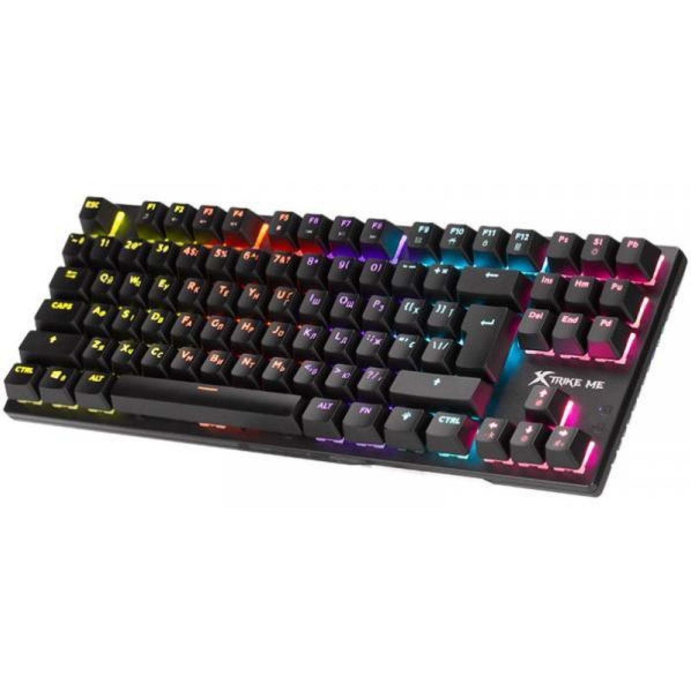 Клавиатура Xtrike Me GK-983 UA 87 Keys Rainbow LED Black (GK-983UA)