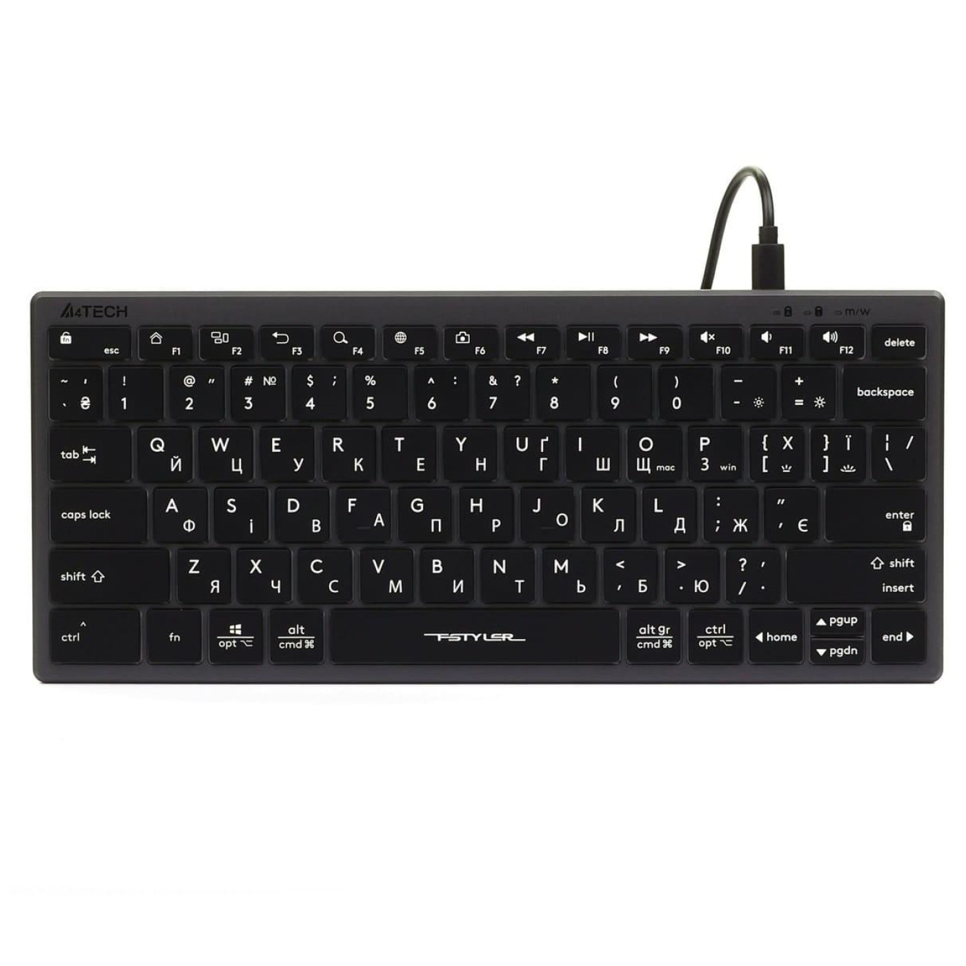 Клавіатура A4Tech FX61 USB Grey (FX61 USB Grey)