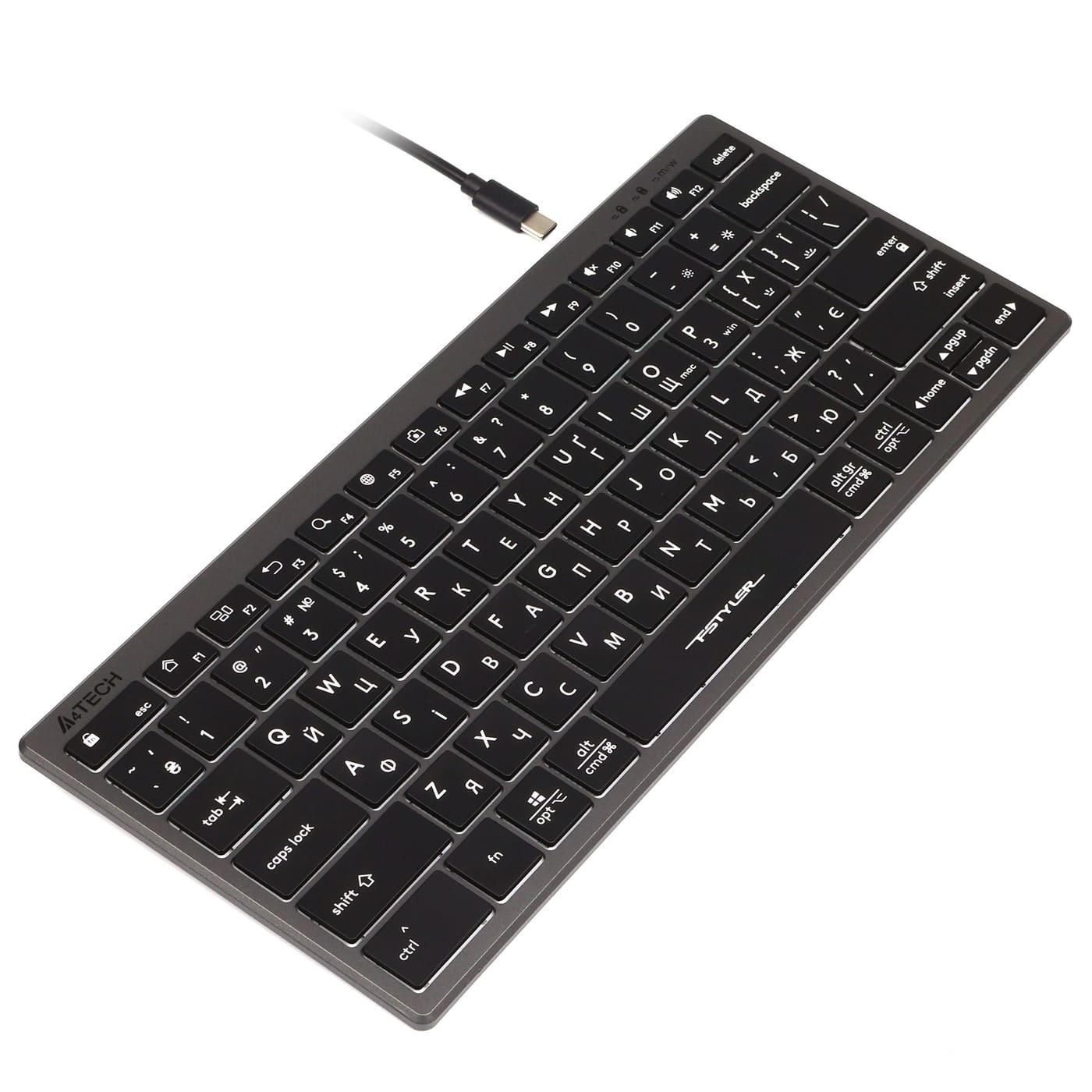 Клавіатура A4Tech FX61 USB Grey (FX61 USB Grey)