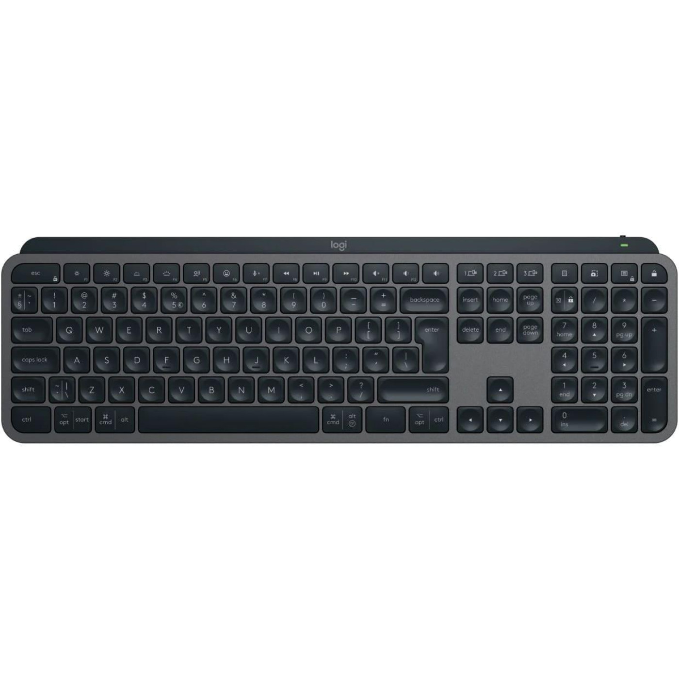 Клавіатура Logitech MX Keys S Wireless Plus Palmrest Graphite (920-011589)