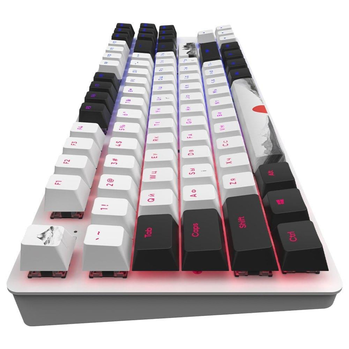 Клавіатура Dark Project One 87 Fuji ABS RGB Mech G3ms Sapphire Black/White (DPO87_GSH_Fuji_ANSI_UA) Б/в