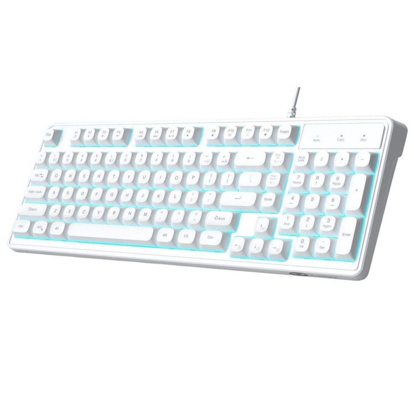 Клавіатура MageGee GK980 (6971969727090-UA) White (G-000004390)