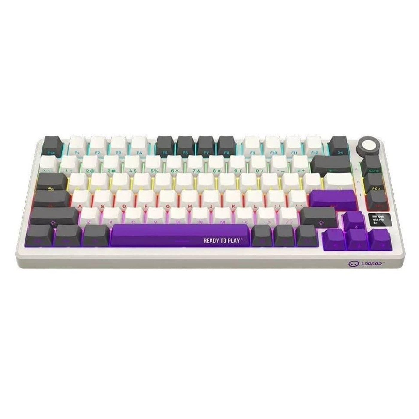 Клавіатура Lorgar KBP7075W Wireless Pro 75% Exploded Beige EN/UA (LRG-KBP7075W-RT-US)