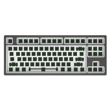 Клавіатура Dark Project KD87B LTD Aluminum Barebones Темно-сіра (KB-CST-872-702224)