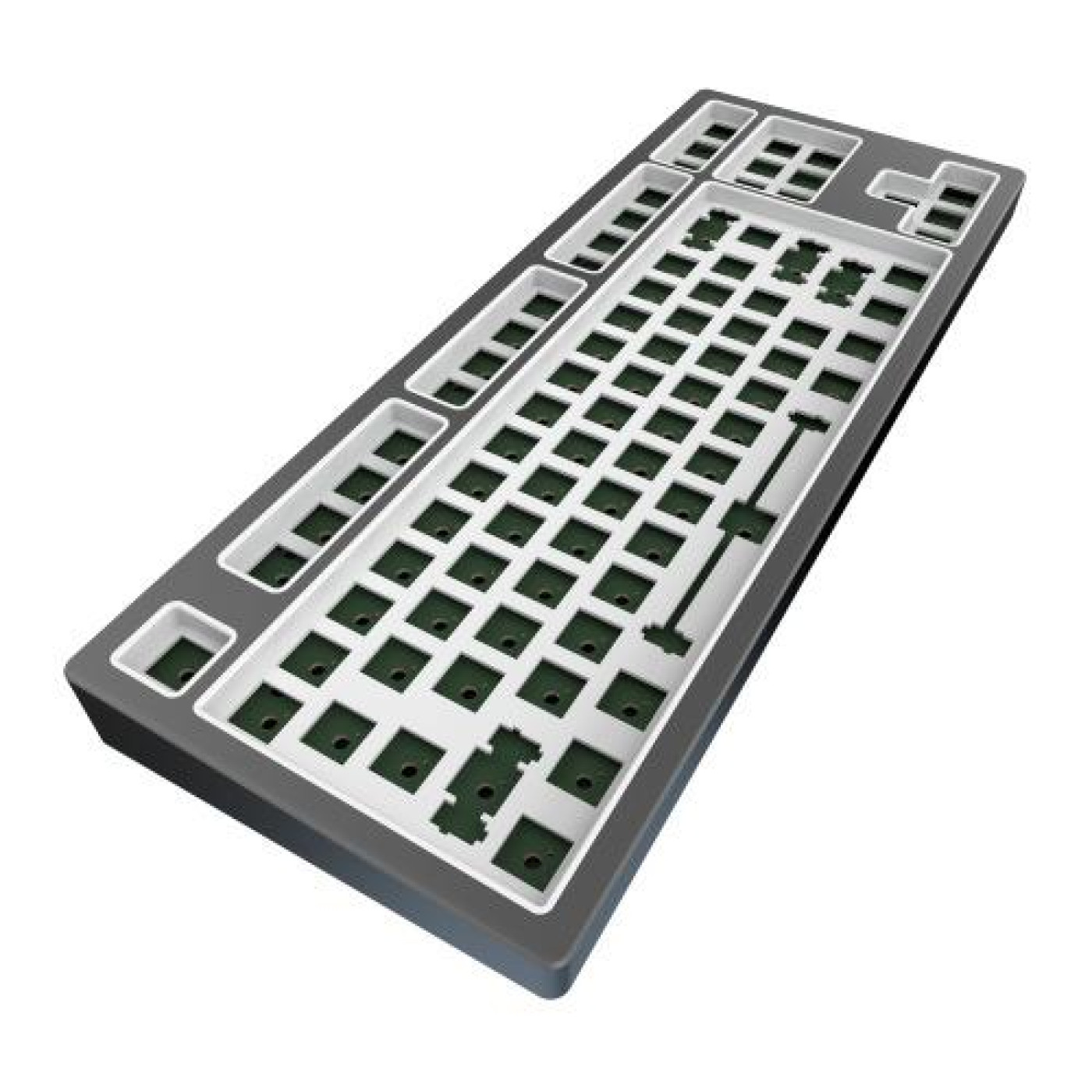 Клавіатура Dark Project KD87B LTD Aluminum Barebones Темно-сіра (KB-CST-872-702224)