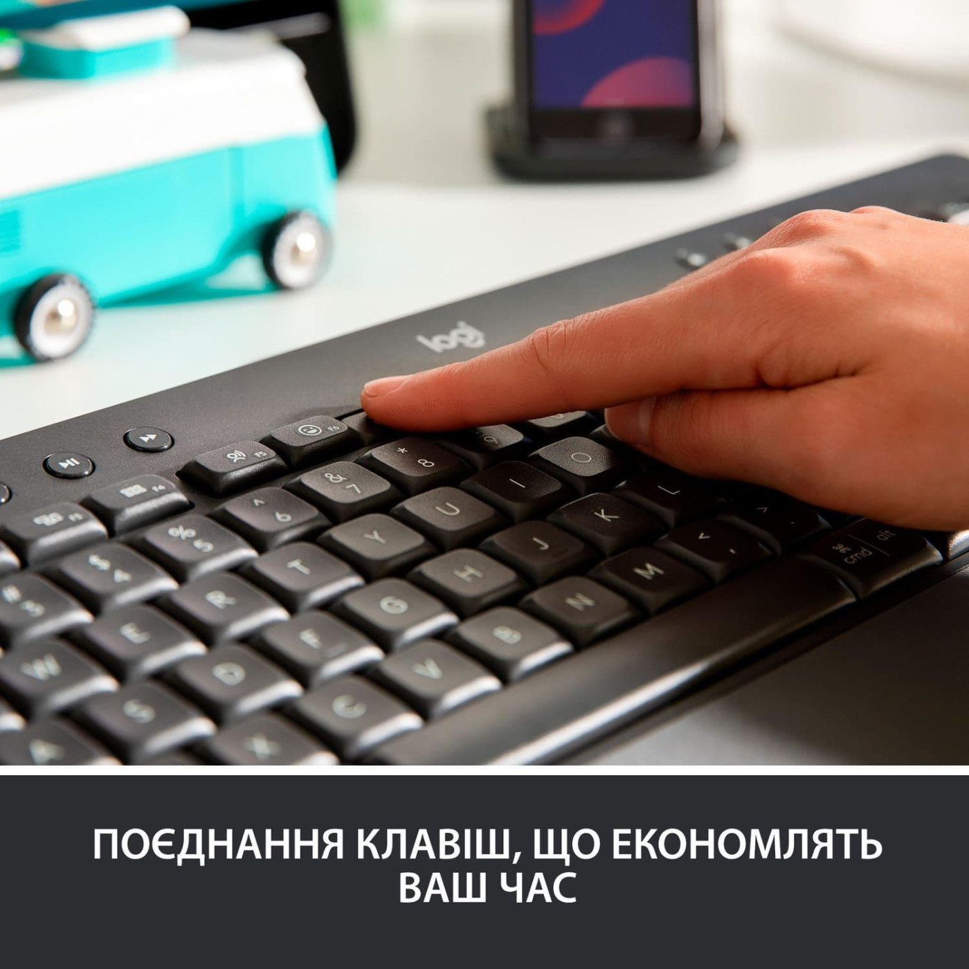 Клавіатура Logitech Signature K650 US Wireless Graphite (920-010945)