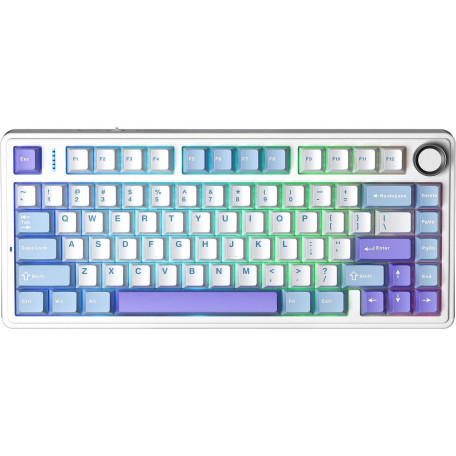 Клавіатура Aula F75 Gasket Reaper Hot-Swap PBT 2.4G Wireless/BT Purple (6978080501479)