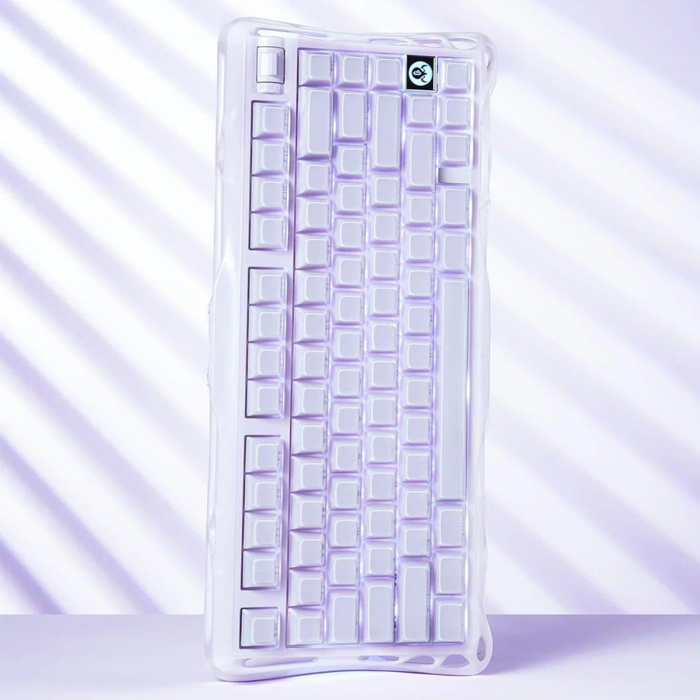 Клавиатура GravaStar Mercury K1 80keys Kailh Cheery Pink EN/UKR BT/WL/USB Lavender Purple (GSK1_PL)