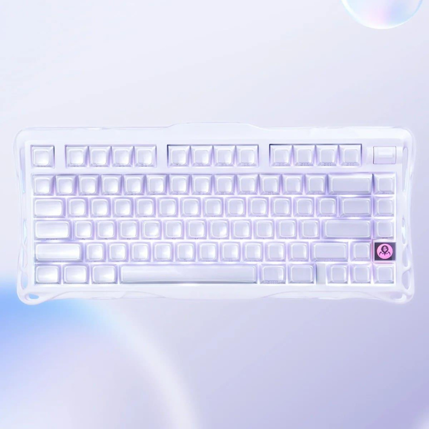 Клавиатура GravaStar Mercury K1 80keys Kailh Cheery Pink EN/UKR BT/WL/USB Lavender Purple (GSK1_PL)
