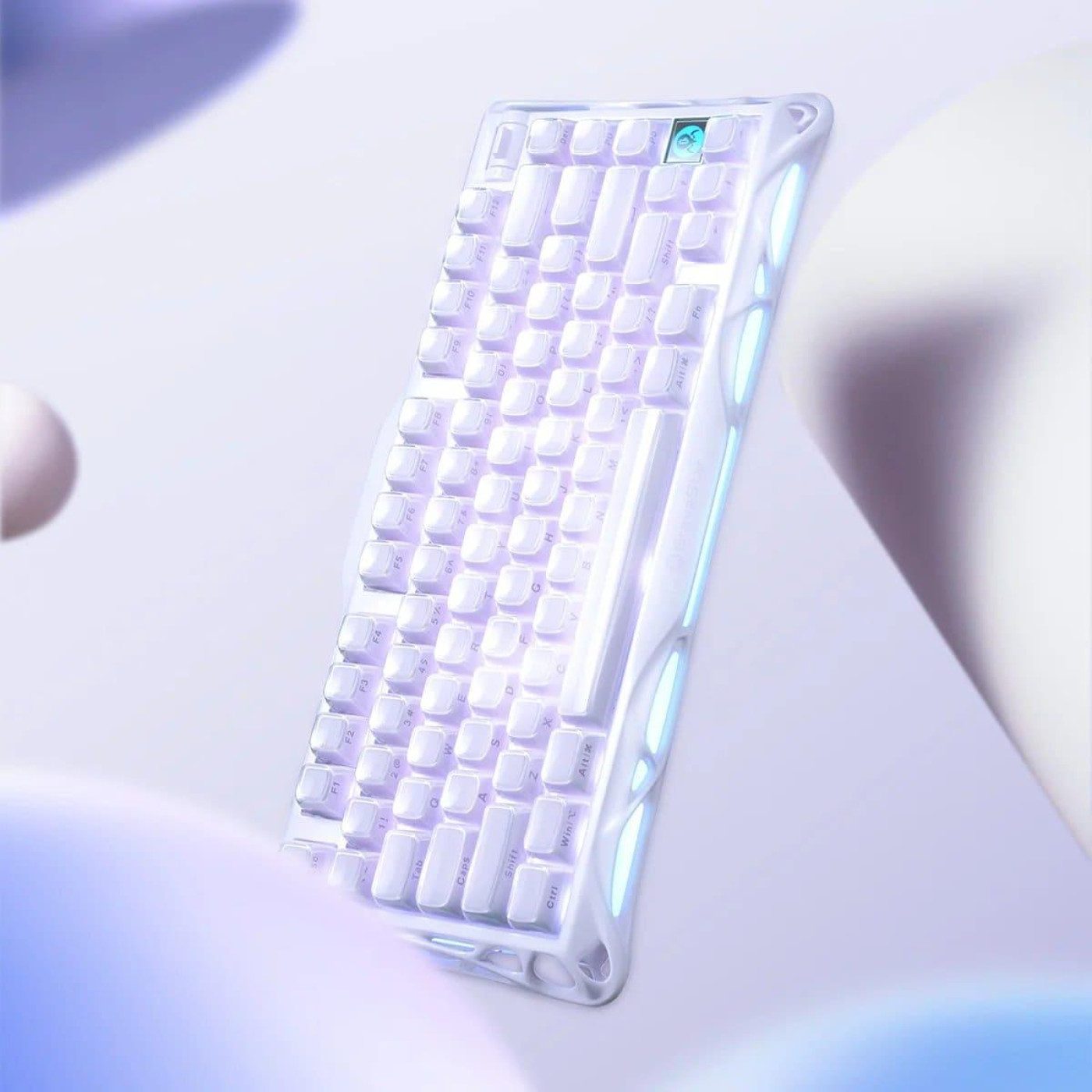 Клавиатура GravaStar Mercury K1 80keys Kailh Cheery Pink EN/UKR BT/WL/USB Lavender Purple (GSK1_PL)