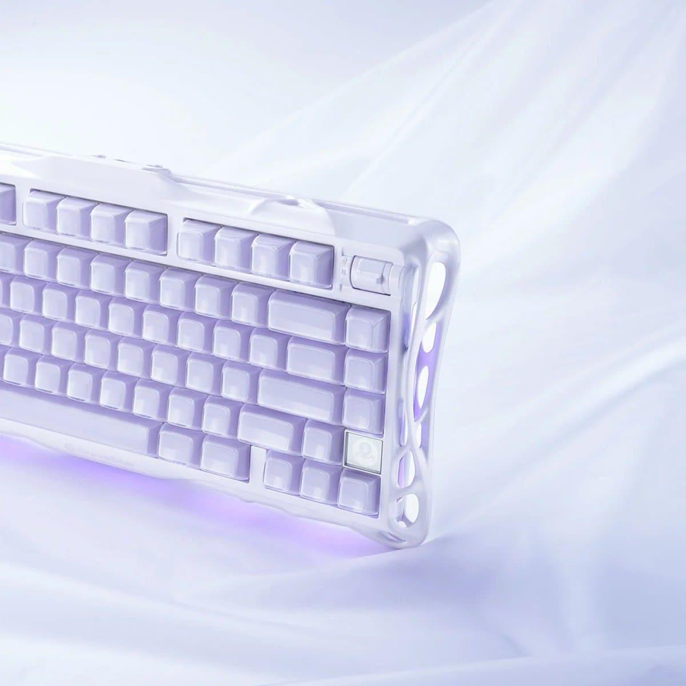 Клавиатура GravaStar Mercury K1 80keys Kailh Cheery Pink EN/UKR BT/WL/USB Lavender Purple (GSK1_PL)