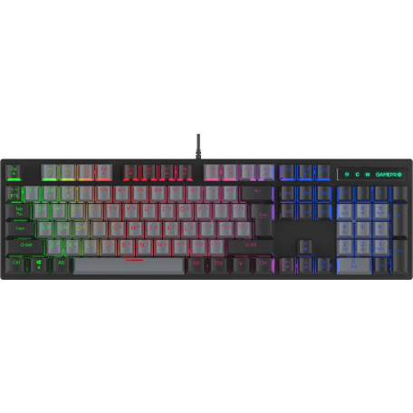Клавіатура GamePro MK105B Blue Switch RGB USB Black (MK105B) Б/в