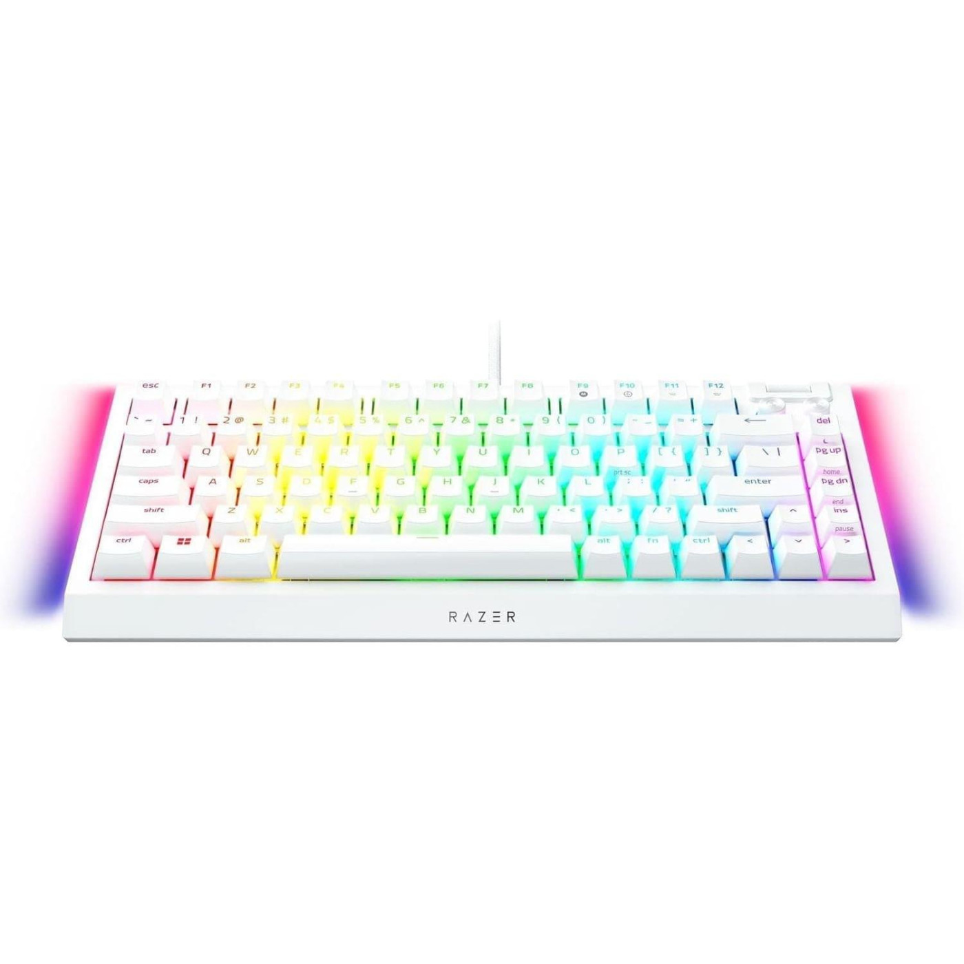 Клавіатура Razer BlackWidow V4 75% Mechanical Orange Switch USB White (RZ03-05001700-R3M1)