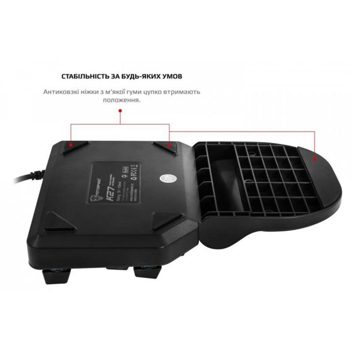 Клавіатура Motospeed K27 Outemu Blue USB Black (mtk27mb)