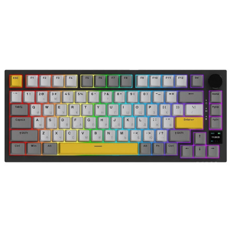 Клавіатура Ajazz AK820 PRO 75% Exploded Gift Switch Black RGB (AK820PRO-G-BGY)