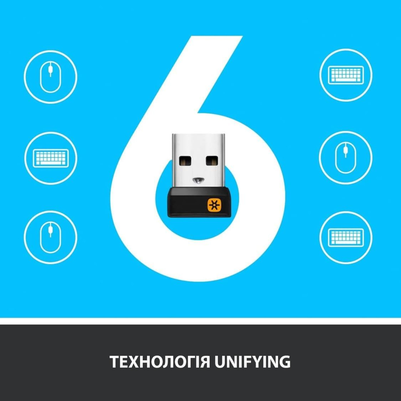 Клавіатура Logitech K400 Plus Wireless Touch Black (920-007145)