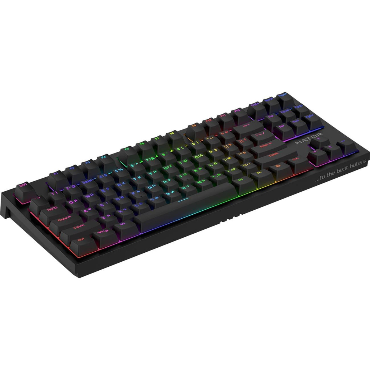 Клавіатура HATOR Skyfall 2 TKL PRO orange RGB USB Black (HTK-750) Б/в