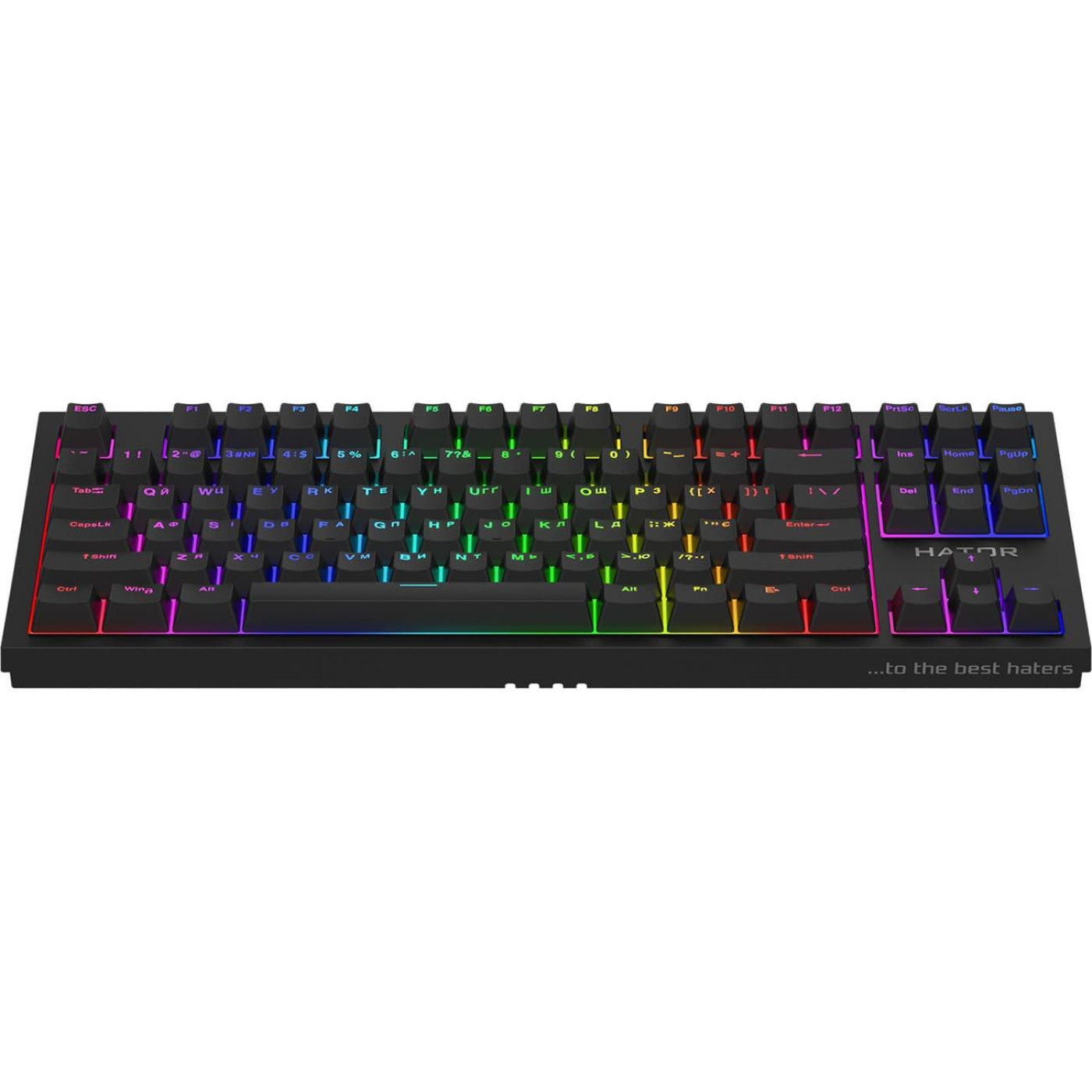 Клавіатура HATOR Skyfall 2 TKL PRO orange RGB USB Black (HTK-750) Б/в