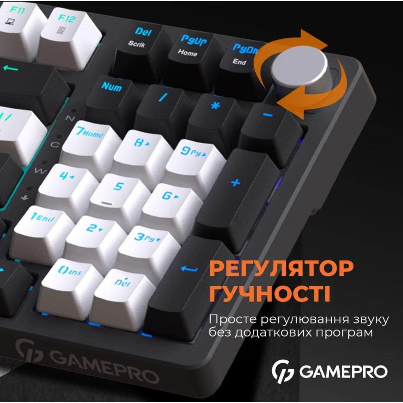 Клавиатура GamePro MK170B Outemu Red Hot-Swap RGB USB Black (MK170B) U1