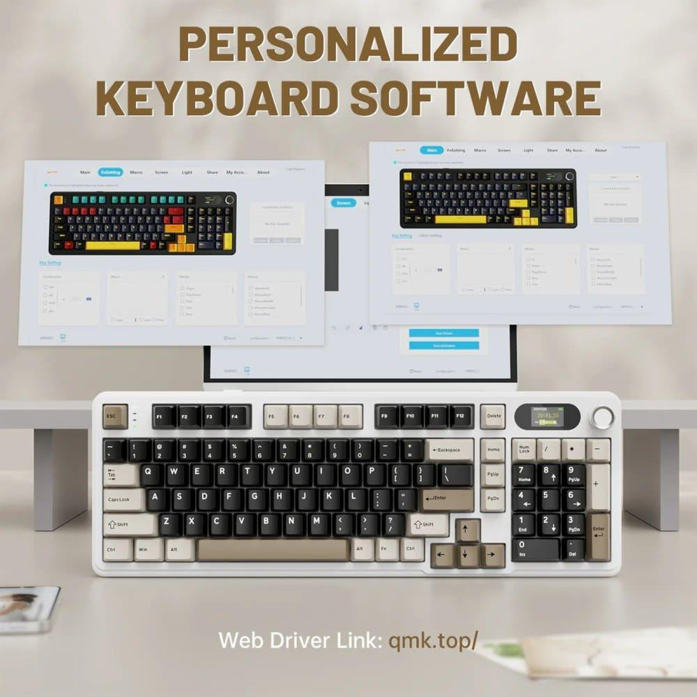 Клавиатура Attack Shark X98 Pro RGB Linear Blueberry Switch Wireless (AS-6972792470559-CW-UA) Cheese White (G-000003579)