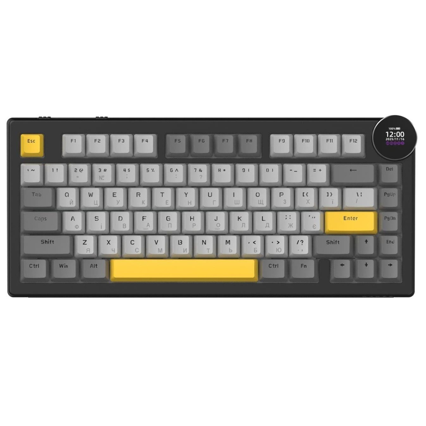 Клавіатура Ajazz AK820 V2 White Peach Switch (AK820-V2-WP-BGY)