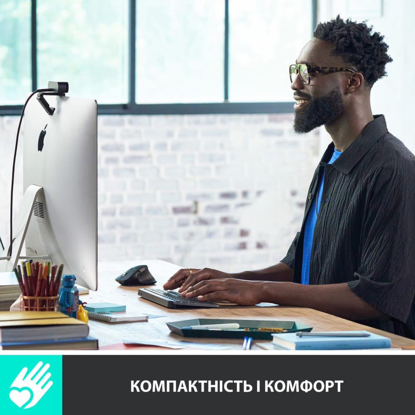 Клавіатура Logitech MX Keys Mini Wireless Graphite (920-010498)