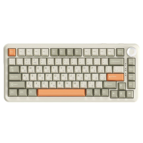 Клавіатура Ajazz AK820 MAX Flying Fish Switch Retro Colour - 8000 mAh (AK820MAX-FF-R)