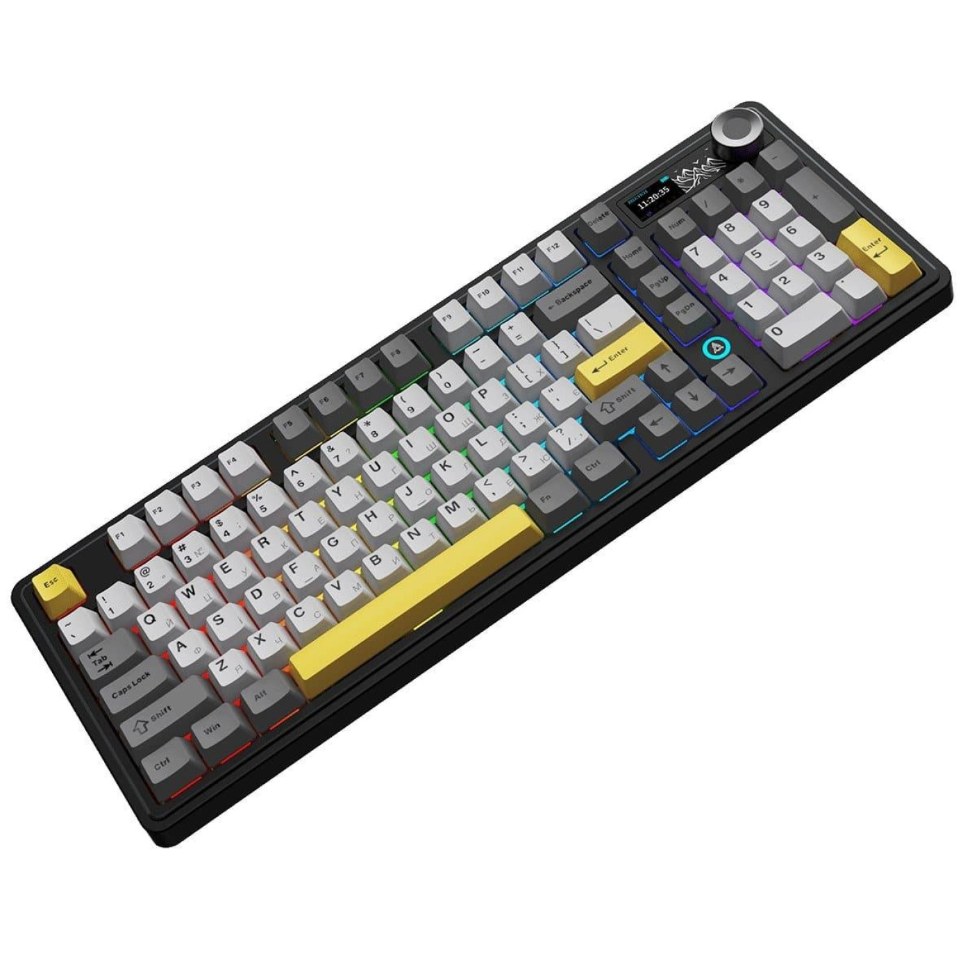 Клавіатура Ajazz AK980 Clear Sky Switch Black-Gray-Yellow (AK980-CS-BGY)