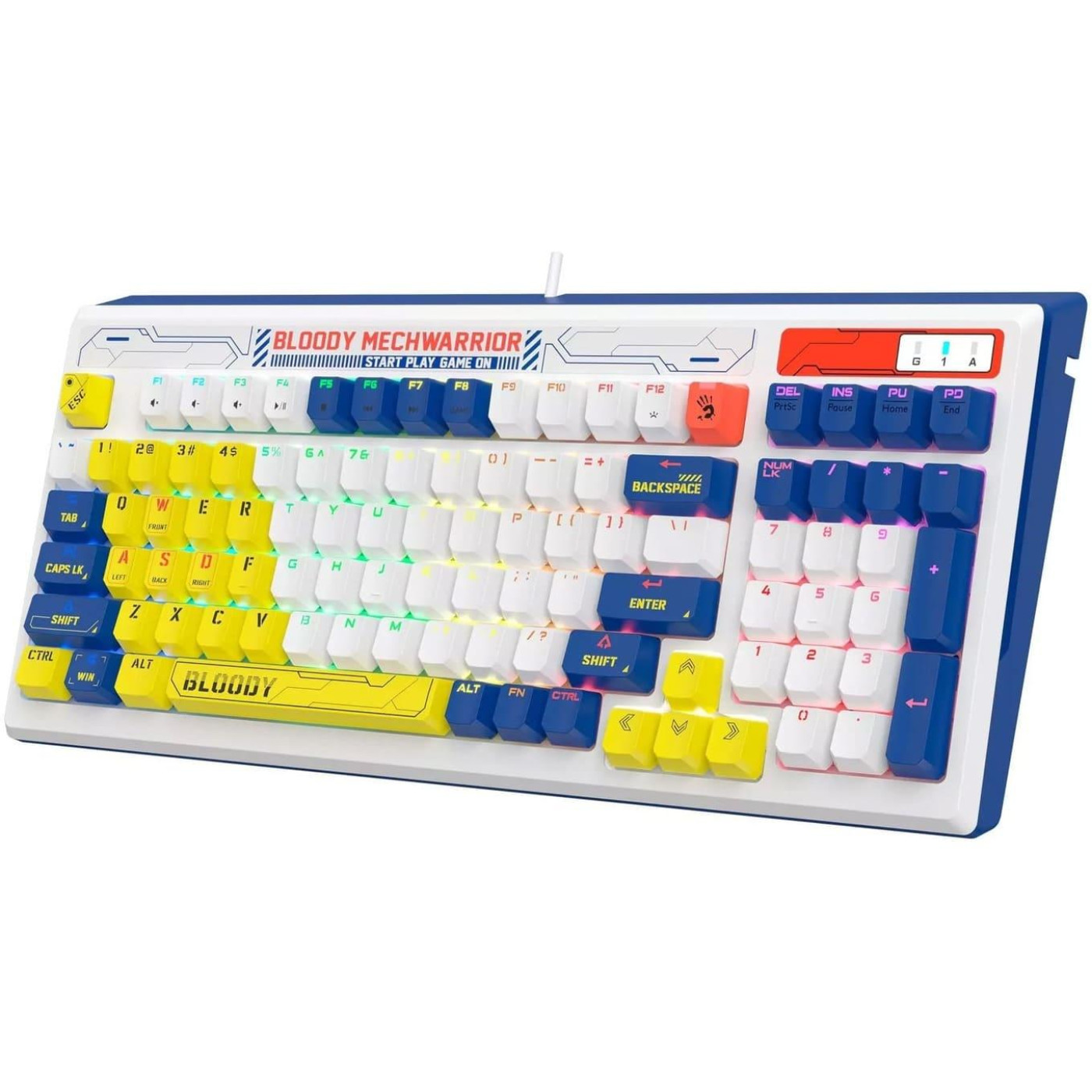 Клавіатура Bloody A4Tech B950 RGB LK Libra Switch Warrior Blue (B950 RGB Warrior Blue) (B950 RGB (Warrior Blue))