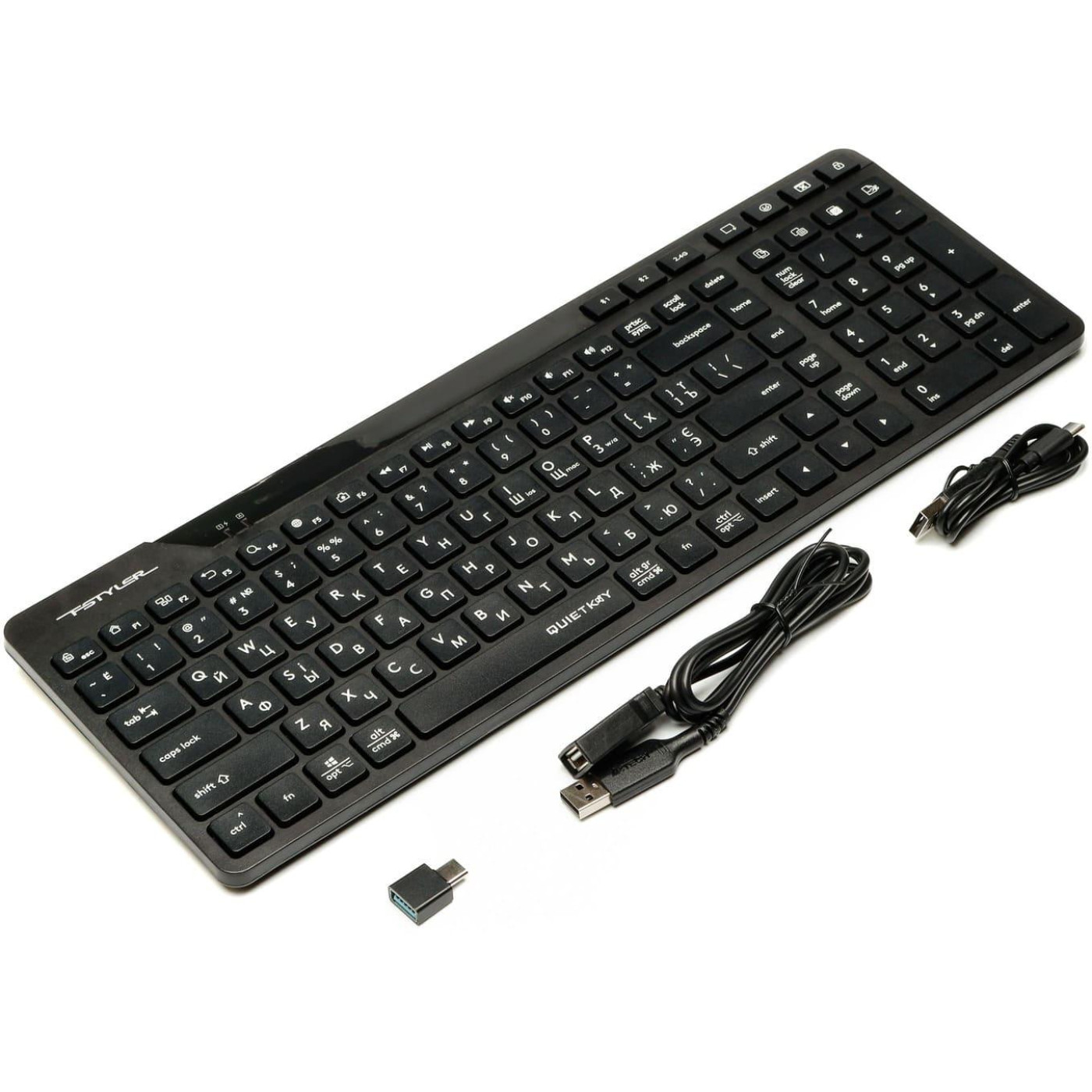 Клавіатура A4Tech Fstyler FBK27C AS Wireless Black (FBK27C AS (Black))