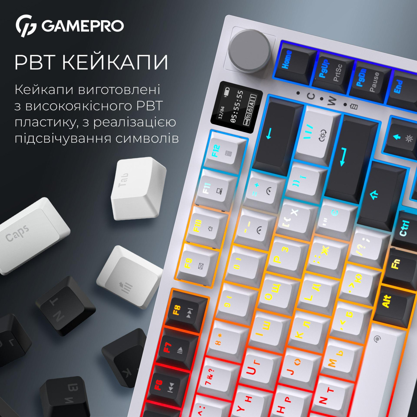 Клавиатура GamePro MK160D Pro QLAB Sakura Switch White (MK160-W-D-QS-PRO)