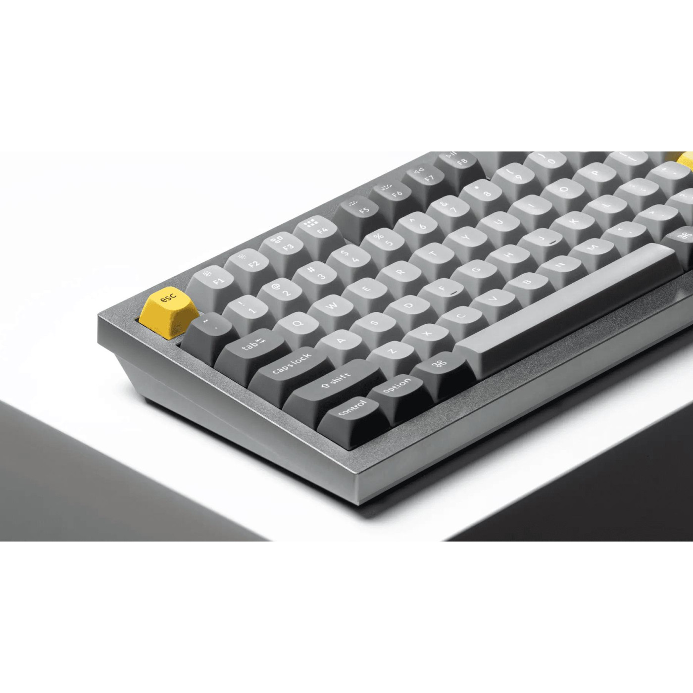 Клавіатура Keychron Q1 QMK HotSwappable Gateron Phantom Red RGB Knob Space Grey (Q1N1_KEYCHRON)