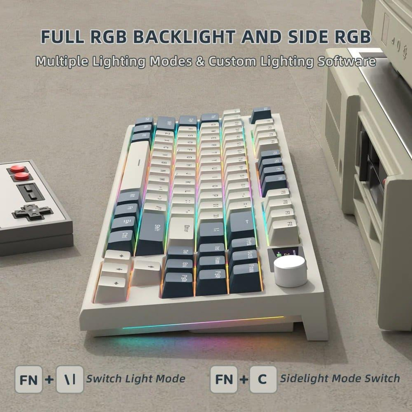 Клавиатура Attack Shark K86 RGB Linear Blue Whale Switches Wireless (AS-6972792471198-TM-UA) Timing Machine (G-000003580)