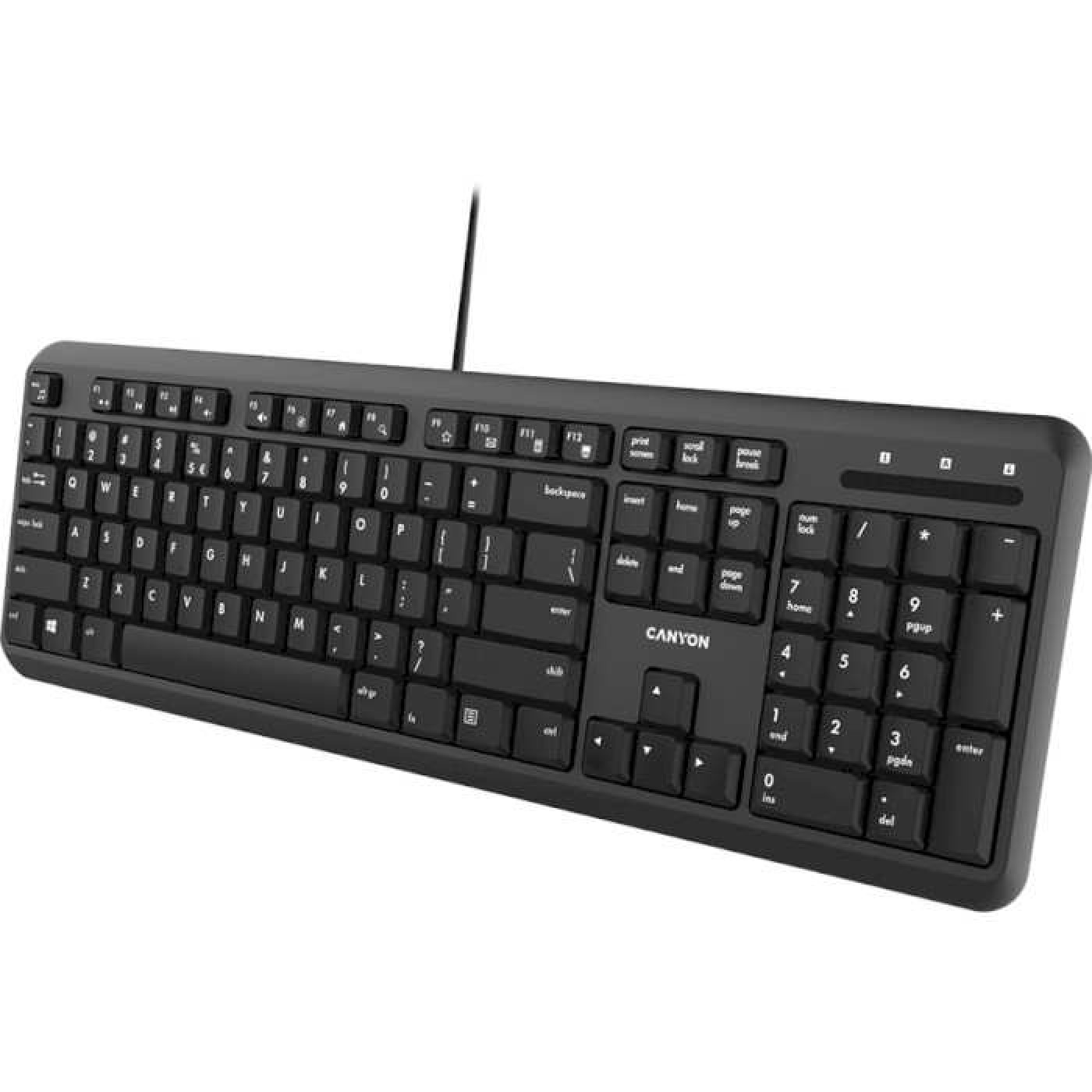 Клавіатура Canyon CNS-HKB02-RU USB Black (CNS-HKB02)
