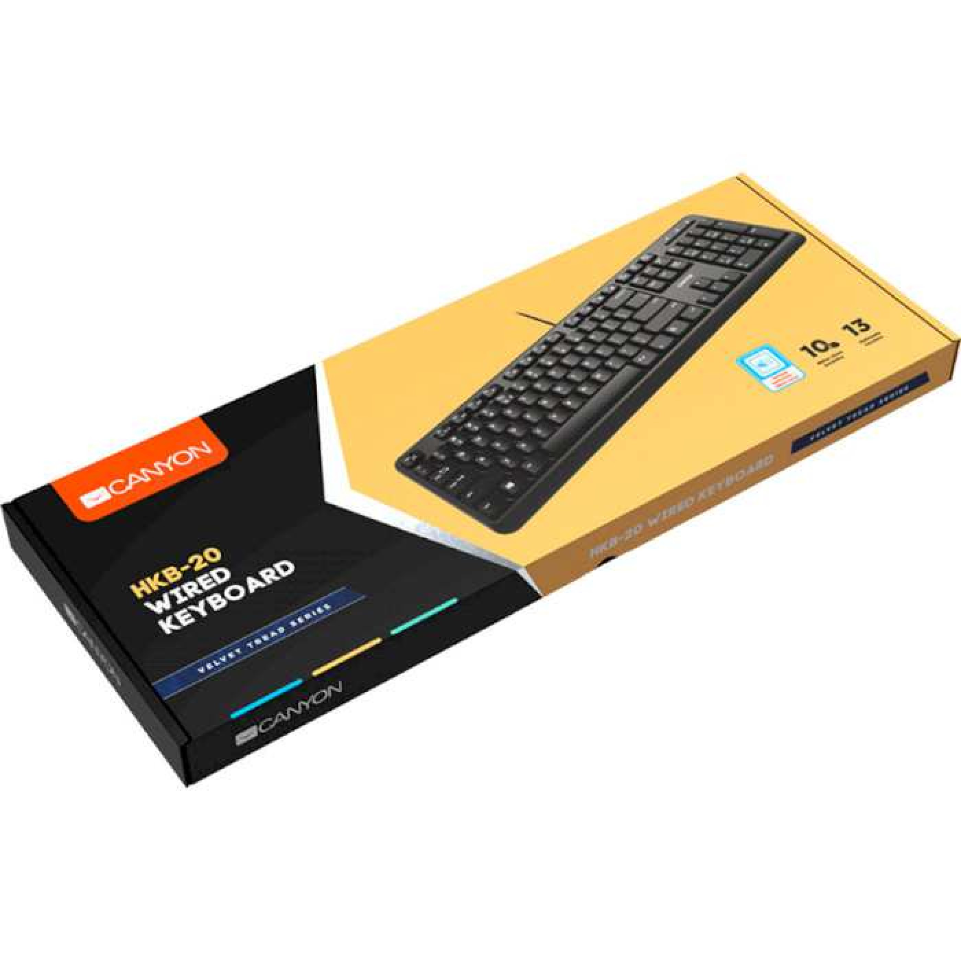 Клавіатура Canyon CNS-HKB02-RU USB Black (CNS-HKB02)