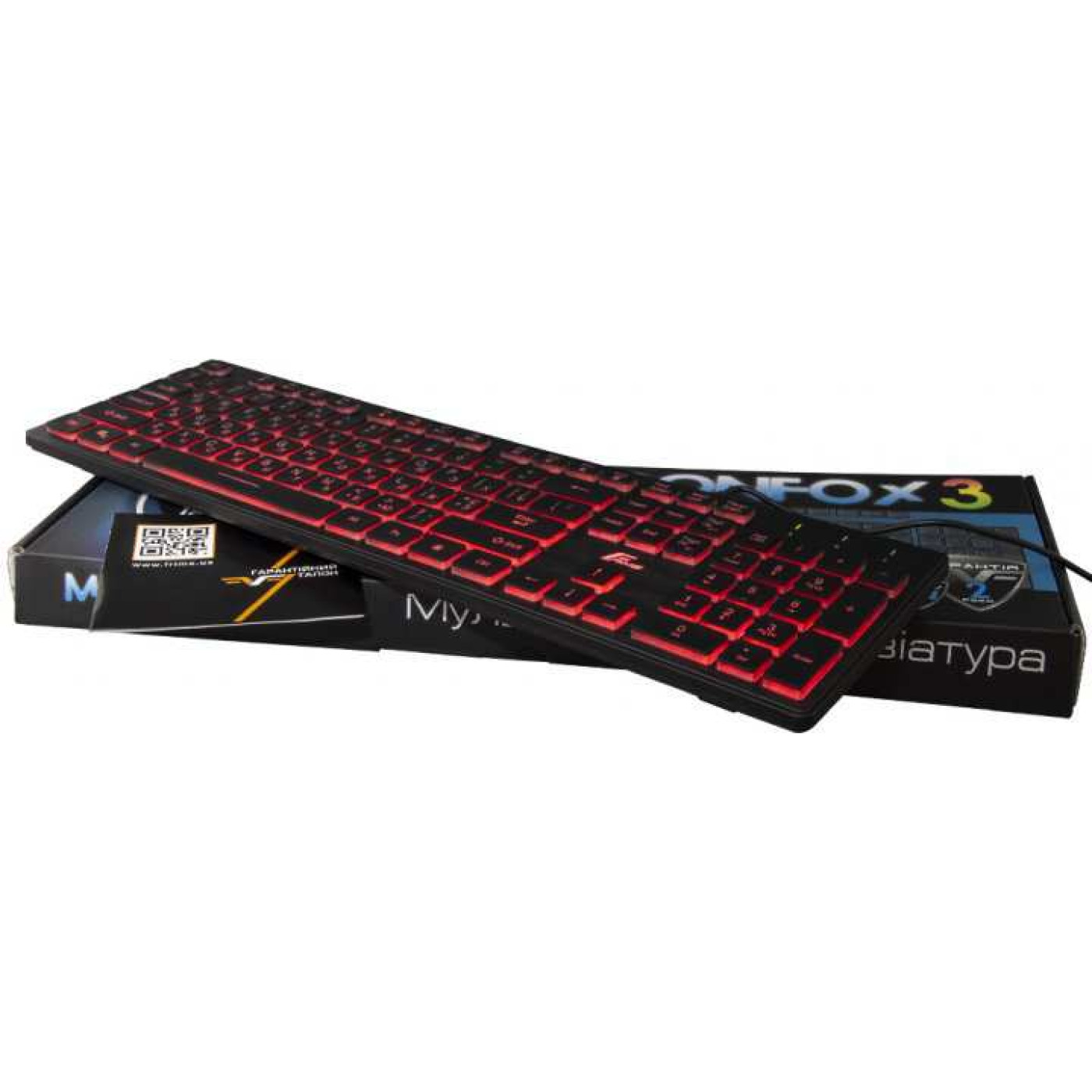 Клавиатура Frime Moonfox 3Color USB Black (FLK18210)