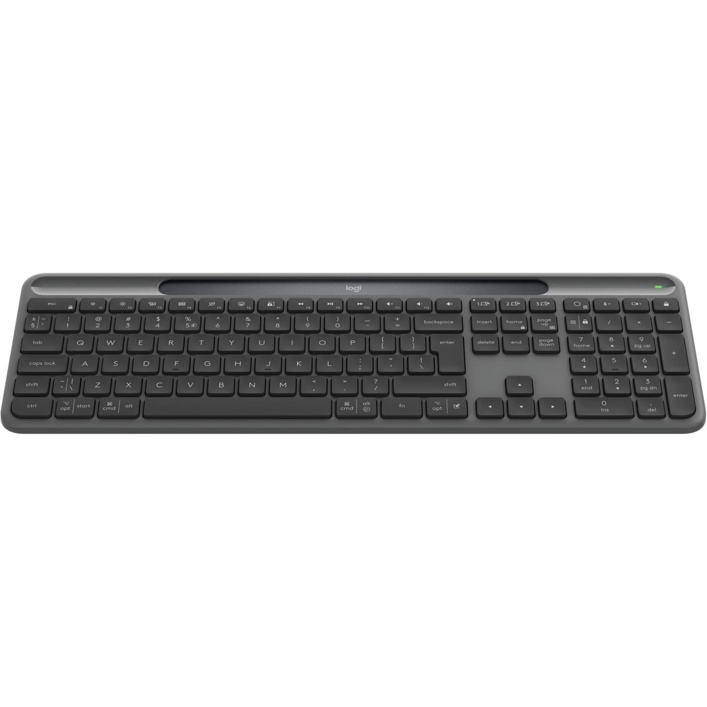 Клавиатура Logitech Slim Solar+ 2.4GHZ/BT Graphite (920-013764)