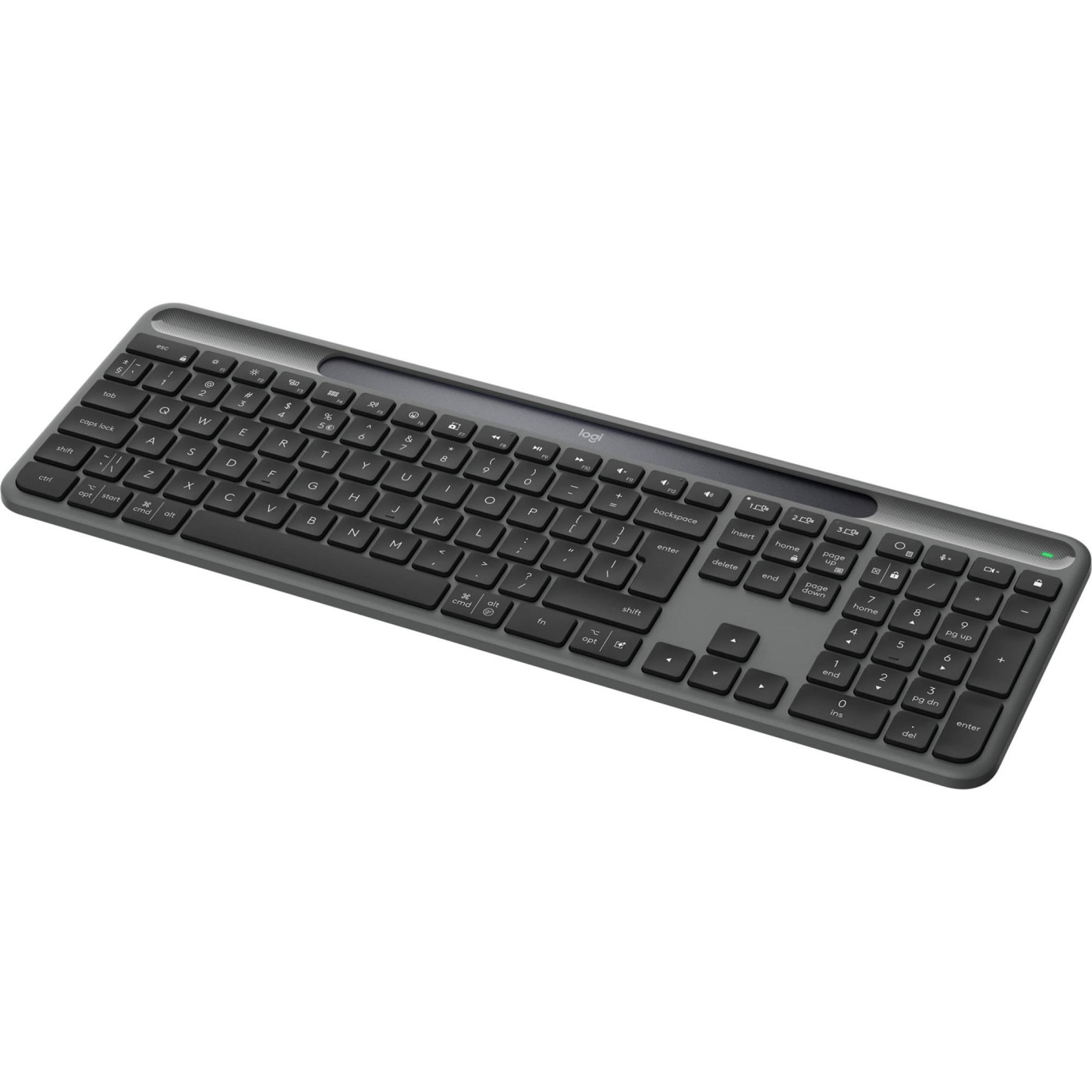 Клавиатура Logitech Slim Solar+ 2.4GHZ/BT Graphite (920-013764)
