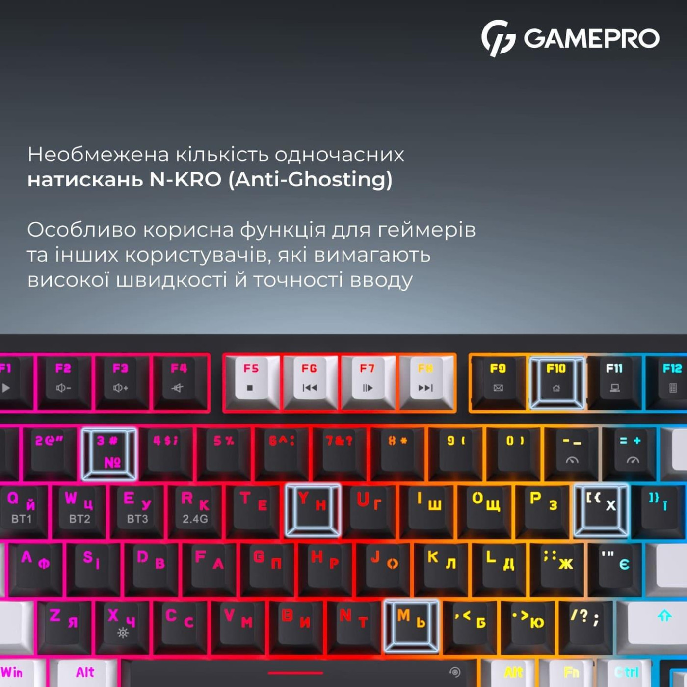 Клавиатура GamePro Asgard Valhalla Pro 75% Rainy switches (MK160B-D-Pro)