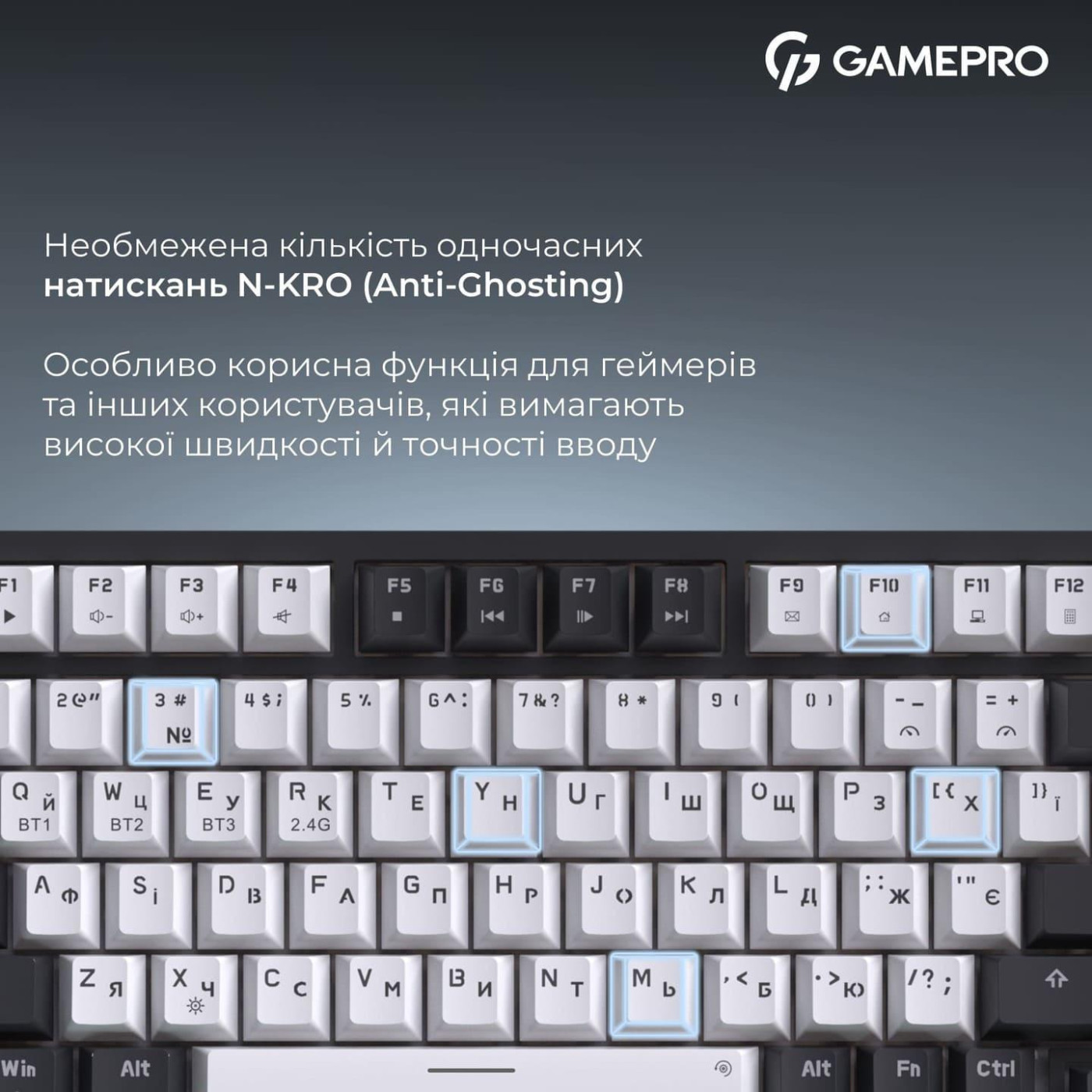 Клавиатура GamePro Asgard Valhalla Pro 75% Rainy switches (MK160W-D-Pro)