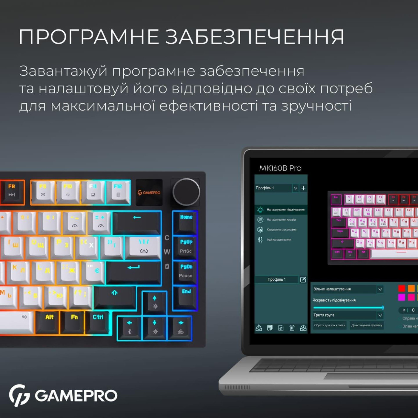 Клавиатура GamePro Asgard Valhalla Pro 75% Rainy switches (MK160W-D-Pro)