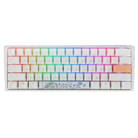 Клавіатура Ducky One 3 Mini Cherry MX Red RGB White UA (DKON2161ST-RUAPXPWWWSC1)