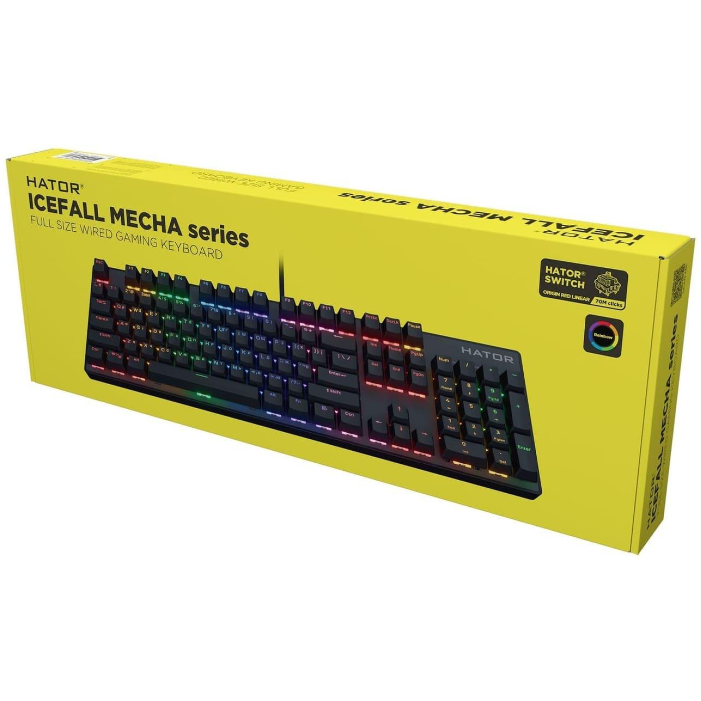 Клавіатура HATOR Icefall Mecha Rainbow Black (HTK104UA) U1