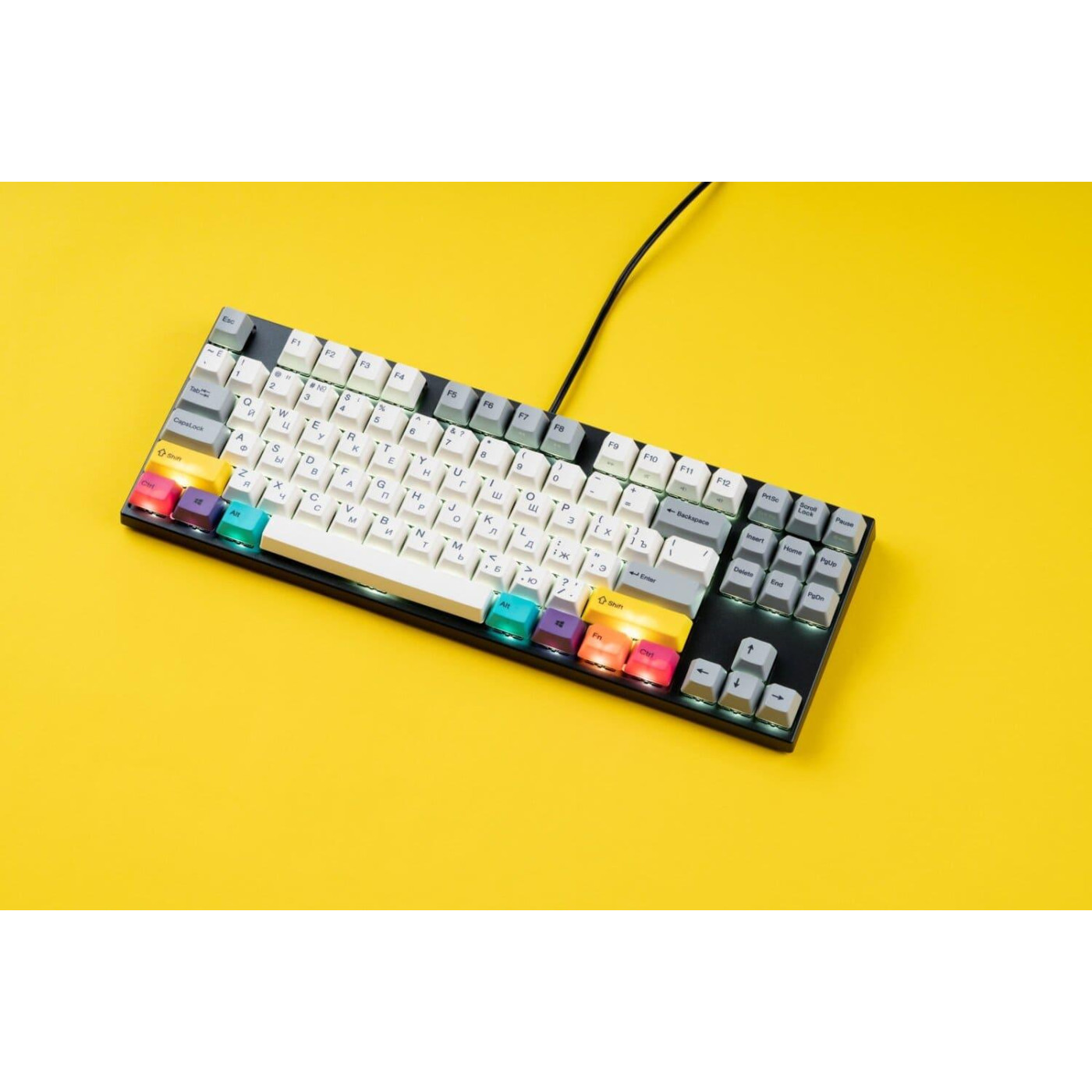 Клавиатура Varmilo APT87 CMYK C-TK Brown WL/USB-A White Led (A92A024D3A5A17A007)